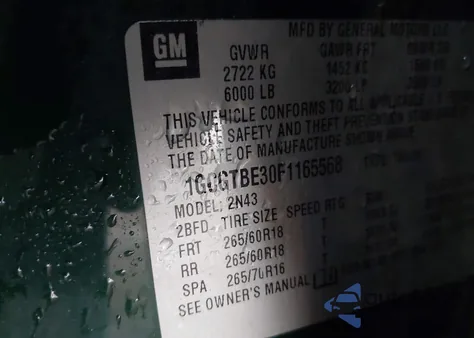 2015 Chevrolet Colorado from USA, damaged, VIN 165568